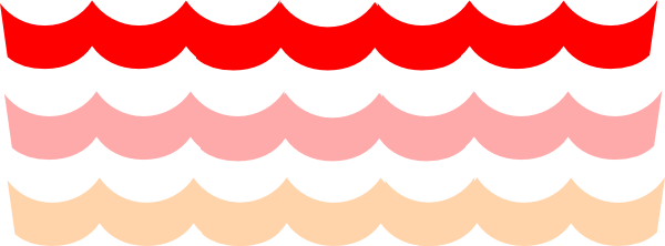Clip Arts Related To - Waves Clip Art Red (600x222), Png Download