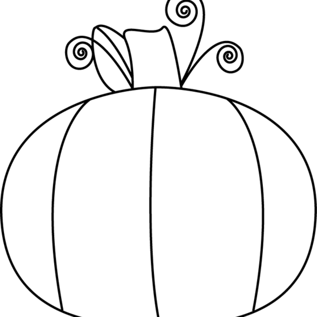 Black And White Pumpkin Clip Art Wave Clipart Hatenylo - Clip Art (1024x1024), Png Download