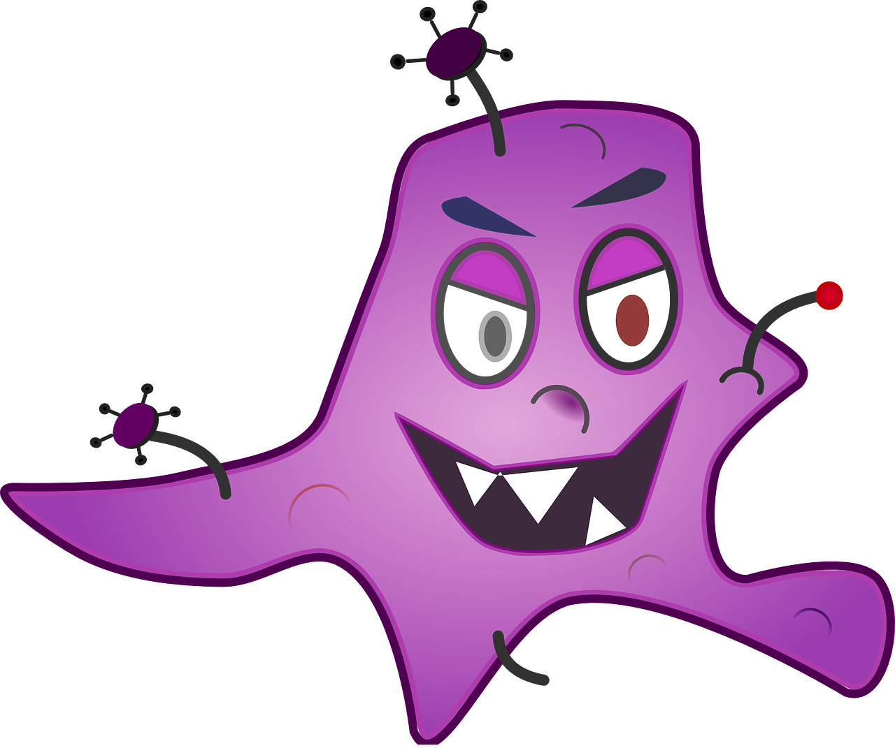 Bacteria Clipart - Germ Clip Art (600x502), Png Download