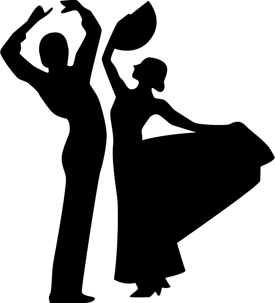 Flamenco Dancers Sexy Couple Silhouettes Comments - Bailarines De Flamenco Silueta (888x980), Png Download