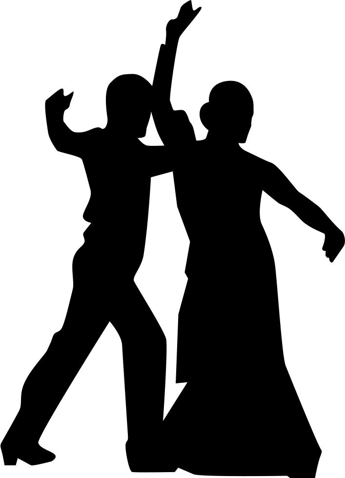 Flamenco Couple Silhouette - Danzas Icono Png (707x980), Png Download
