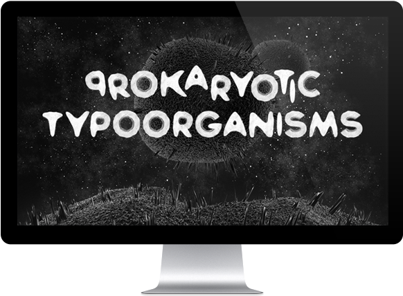 Bacteria Typeface Is Experimental Image Type Font Inspirited - Typeface (600x450), Png Download