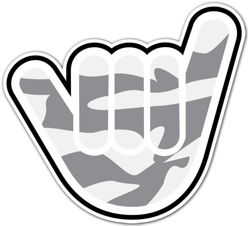 Car & Motorbike Stickers - Calcomanias Para Motos Mano (500x455), Png Download