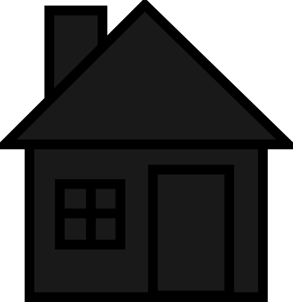 Black House Cliparts (582x600), Png Download