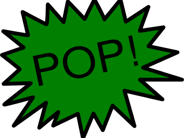 Green Pop Cliparts - Comic Bubble Blue Png (640x480), Png Download