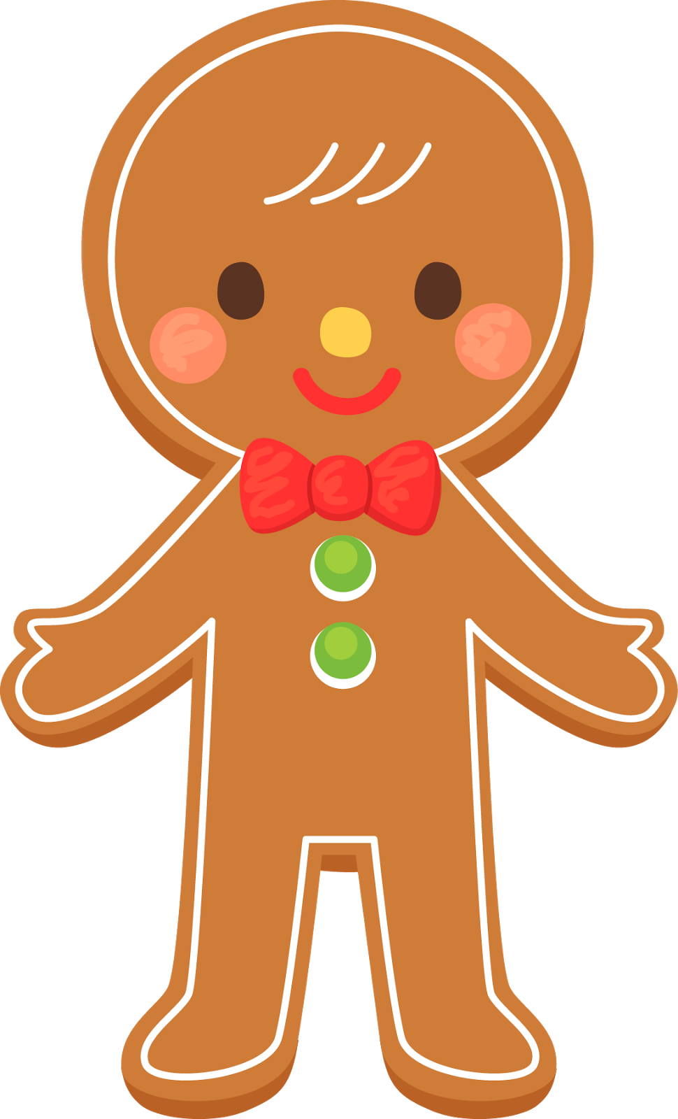 Gingerbread House Clip Art The Cliparts - Gingerbread Man Free Clipart (970x1600), Png Download