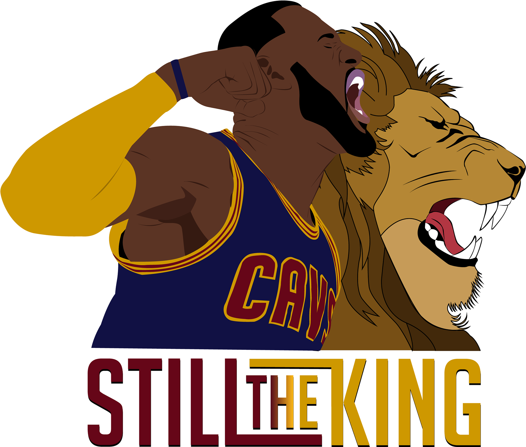 Lebron James Still The King Illustration - Lebron James Still The King (1920x1430), Png Download