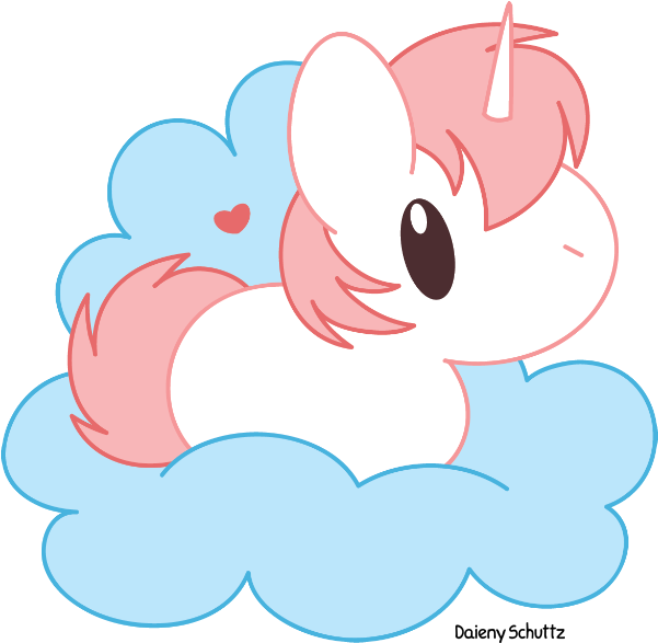 Unicorn - Unicornio Chibi (650x632), Png Download
