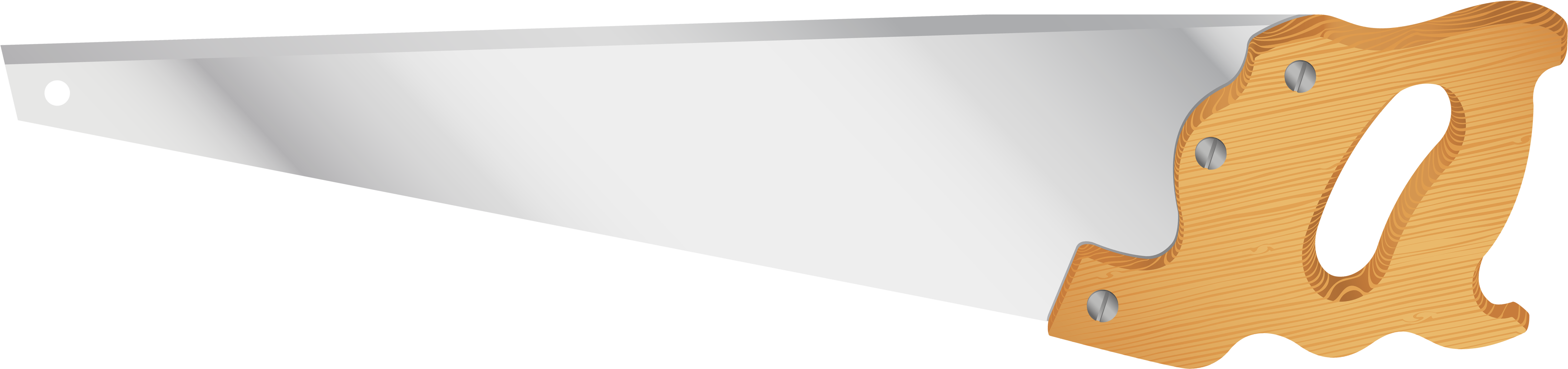 Hand Saw Png Clip Art - Wood (4947x1296), Png Download