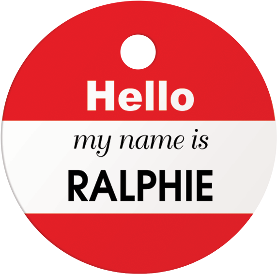 My Name Is Round Pet Id Tag - Personal Leadership Model (600x600), Png Download