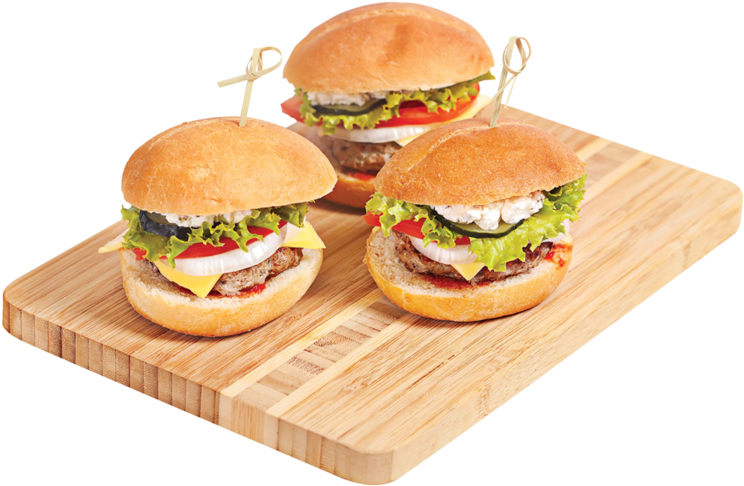 Centra Mini Burgers With Toppers 372g - Mini Burger Png (800x800), Png Download