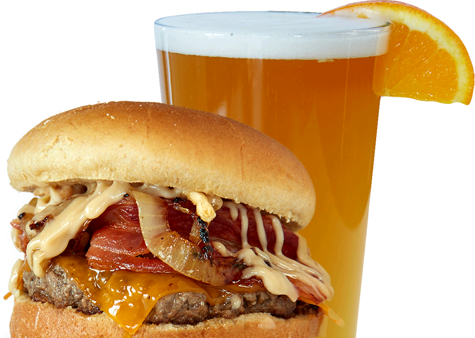 About Mr Brews, Gourmet Burgers, Craft Beer, And All - Burgers And Beers Png (937x667), Png Download