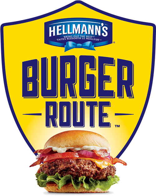 50003882 Burger Route Logo - Hamburger (500x717), Png Download