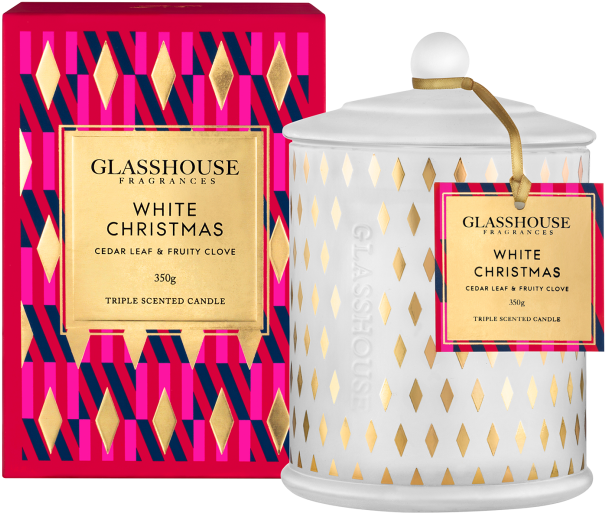 Glasshouse Large Candle Assorted Fragrances Available - Candle (832x750), Png Download