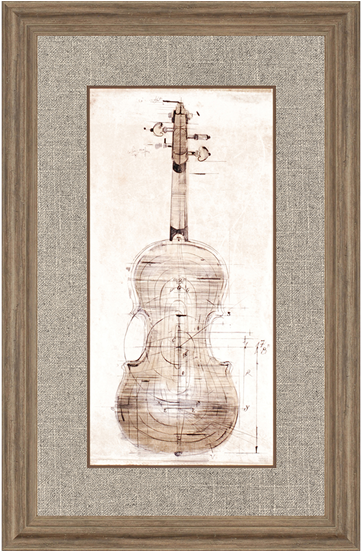 Violin Study, Back - Tangletown Fine Art Violin Study Back By Symposium (550x550), Png Download