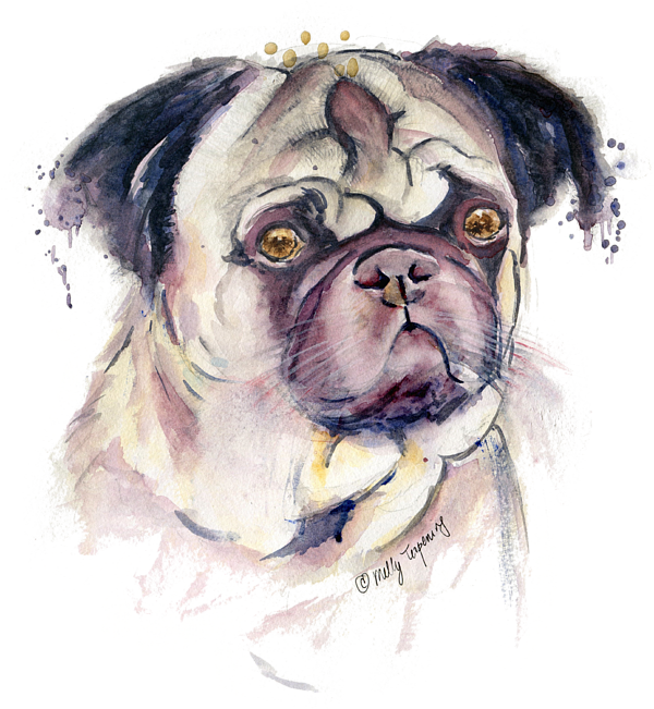 Click And Drag To Re-position The Image, If Desired - Watercolor Painting (600x651), Png Download