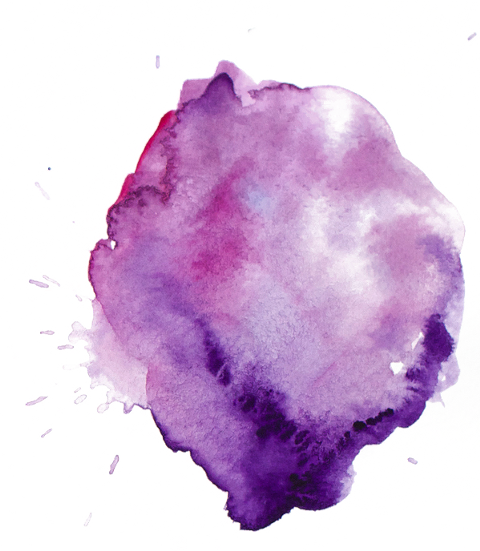 Purple Watercolor Stain Png (480x551), Png Download