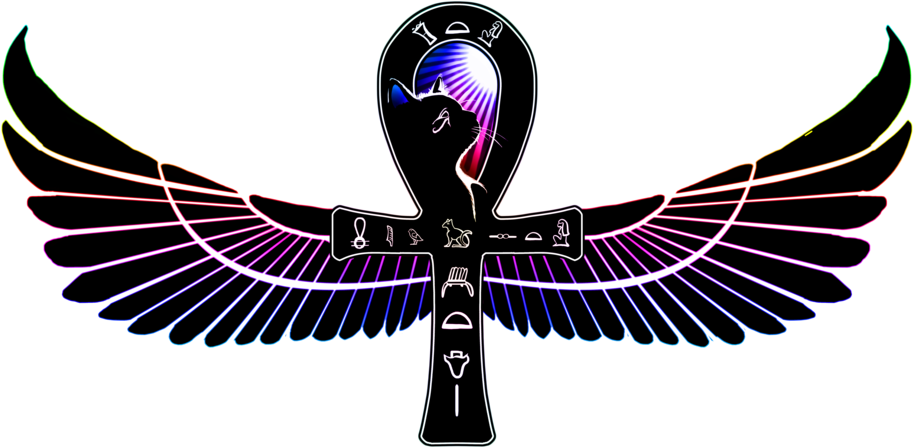 More Like Skull Ankh By Lingerlais - Egypt Wings (1024x614), Png Download
