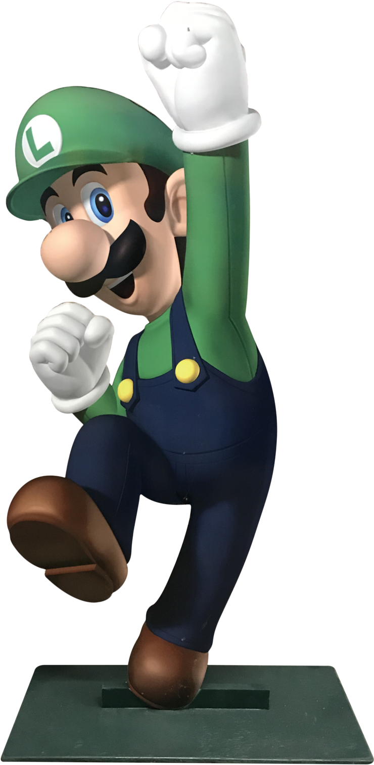 Luigi Standee - Super Mario Bros Luigi Png (1200x1600), Png Download