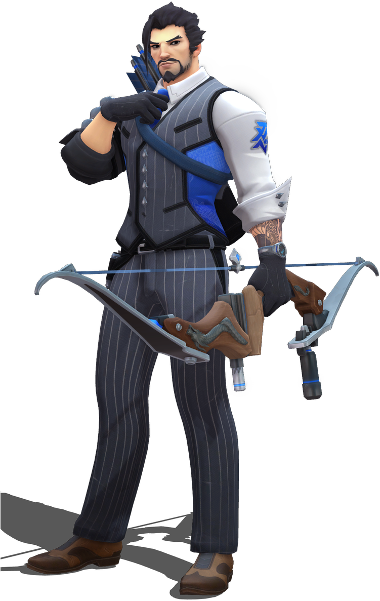 アベ＿イチゴ On Twitter - Hanzo Overwatch Suit (782x1199), Png Download