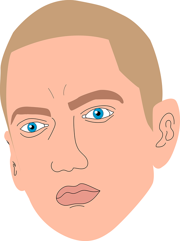Eminem Cartoon Sticker - Illustration (600x805), Png Download