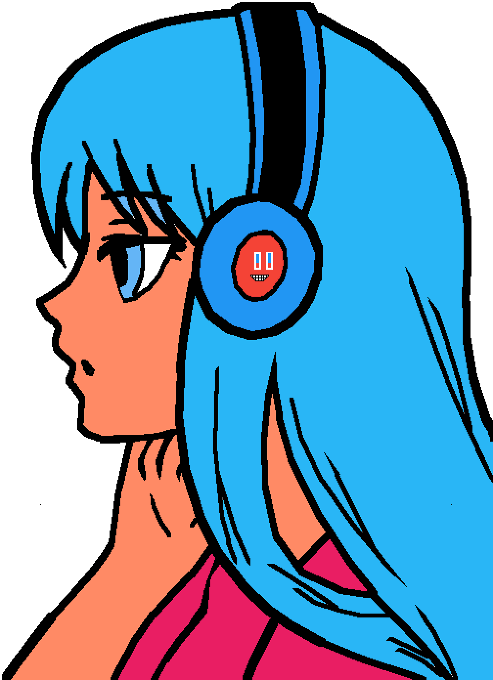Dj Eminem Girl - Kawaii Chan (1008x1392), Png Download