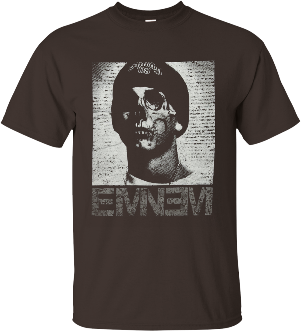 Eminem Skull Face Shirt Men - Lol Ekko T Shirt (1155x1155), Png Download