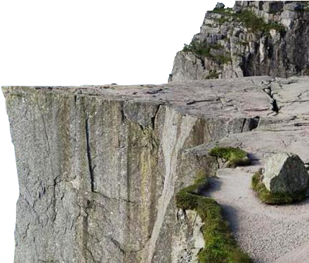 Cliff Png - Preikestolen (673x373), Png Download