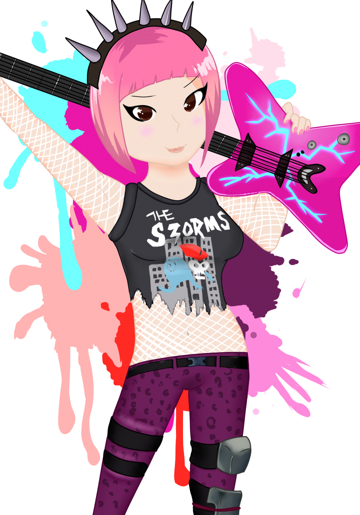 I Drew Power Chord For Yall~ - Illustration (716x1024), Png Download