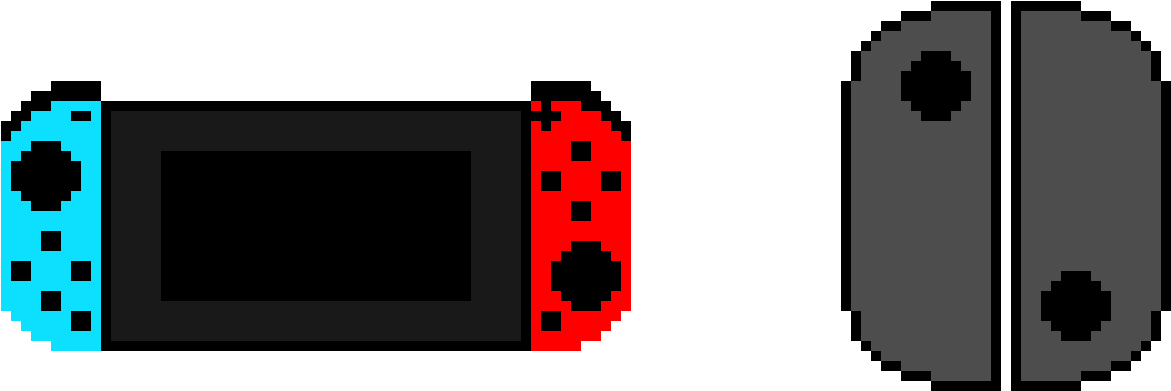 Nintendo Switch - Nintendo Switch Pixel Art (1400x760), Png Download