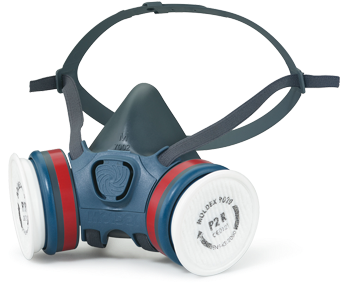 Protection Against Gas, Vapour And Dust - Personal Protective Equipment Respiratory (350x450), Png Download