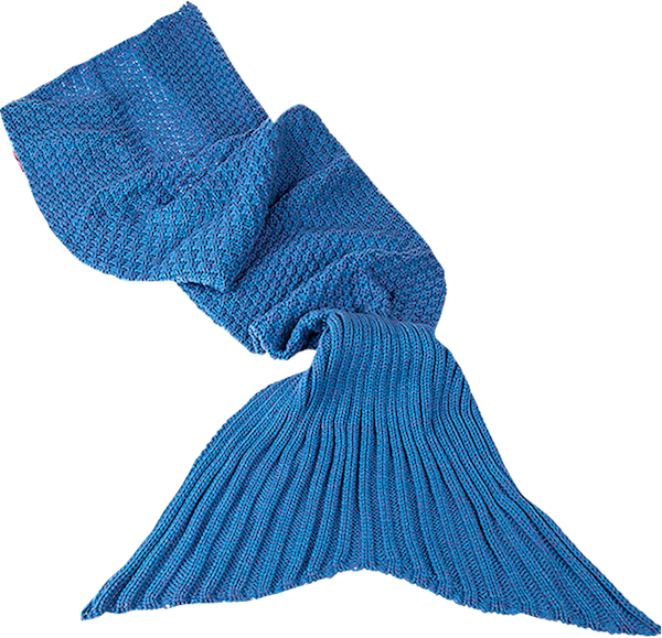 Mermaid Blanket Blue - Out Of The Blue Childrens Mermaid Tail Blanket (140cm (600x579), Png Download