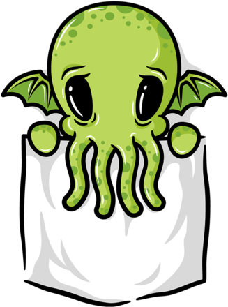 Pocket Cthulhu (571x495), Png Download