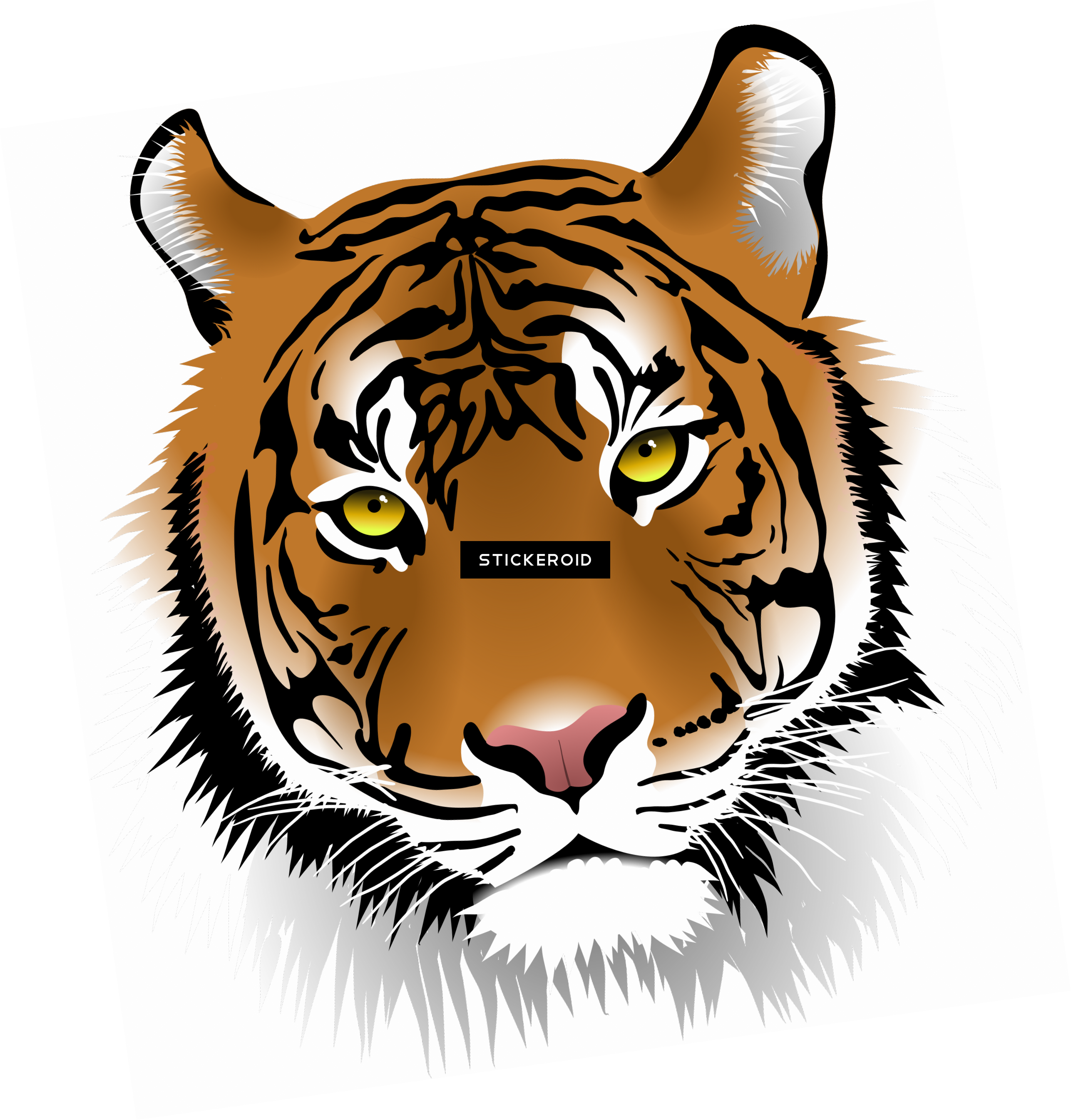 White Tiger - Tigers Clip Art (2573x2691), Png Download