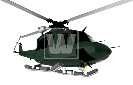 Helicopter 3d Illustration - Helicopter (550x351), Png Download