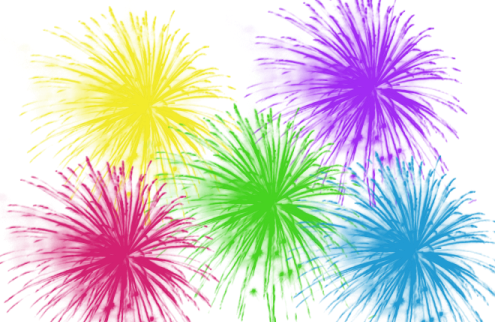 Free Celebration Clipart 19 Celebrate Picture Black - Clip Art Celebration Fireworks (495x322), Png Download