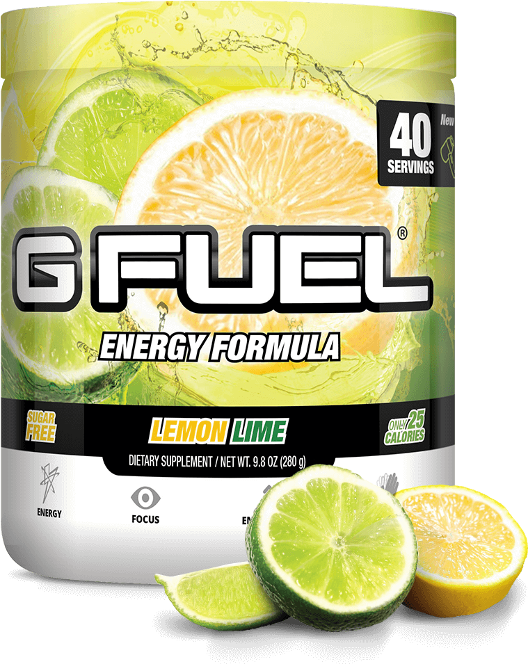 Lemon Lime Gfuel Tub 571ac1a8 79b2 463c 9152 6687e47cf12c - Gamma Labs G Fuel Energy Formula 40 Servings (1024x1024), Png Download
