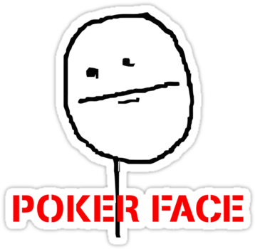 Poker Face Meme Png I17 Png Memes - Poker Face Meme (375x360), Png Download