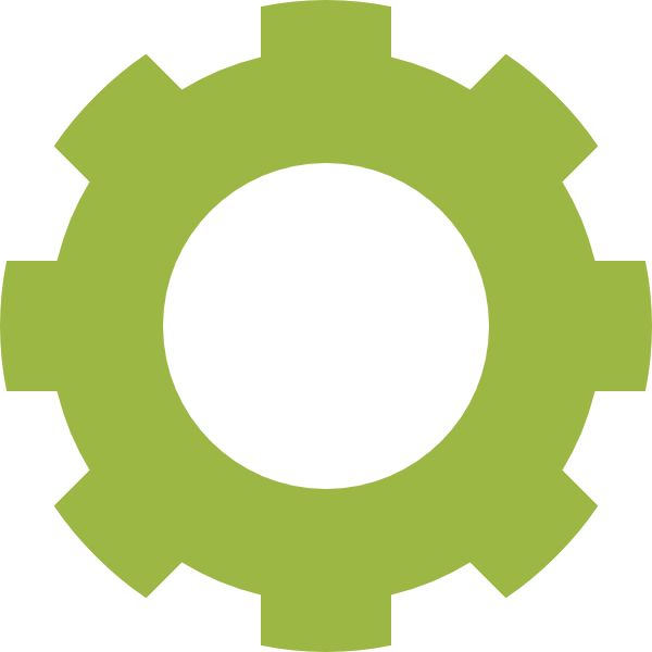How To Set Use Gear Lime Cog Svg Vector (600x600), Png Download