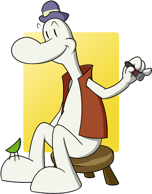 Smiley Bone - Cartoon (592x700), Png Download