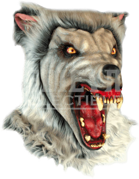 Snow Wolf Mask - Werewolf Mask (600x600), Png Download