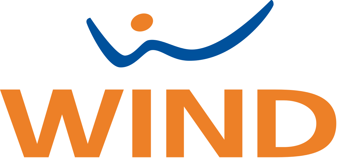 File - Wind Italia - Svg - Wind Italia (1280x597), Png Download