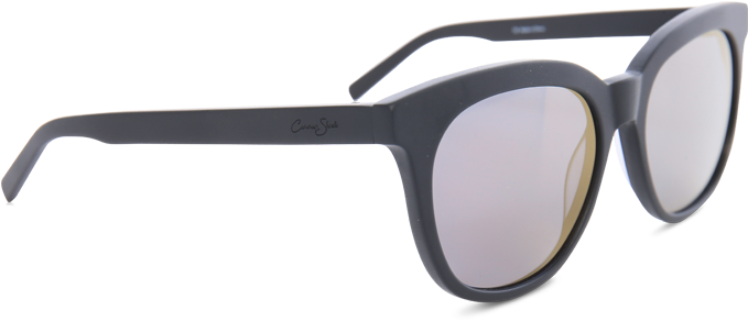 Common Shade Polarized Black & Gold "coconaut" Wayfarer - Monochrome (722x483), Png Download