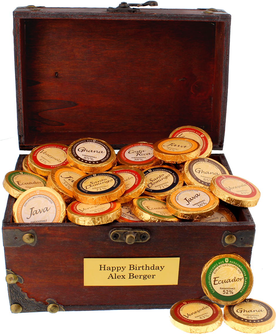 Chocolate Treasure Chest - Chest (1200x1200), Png Download