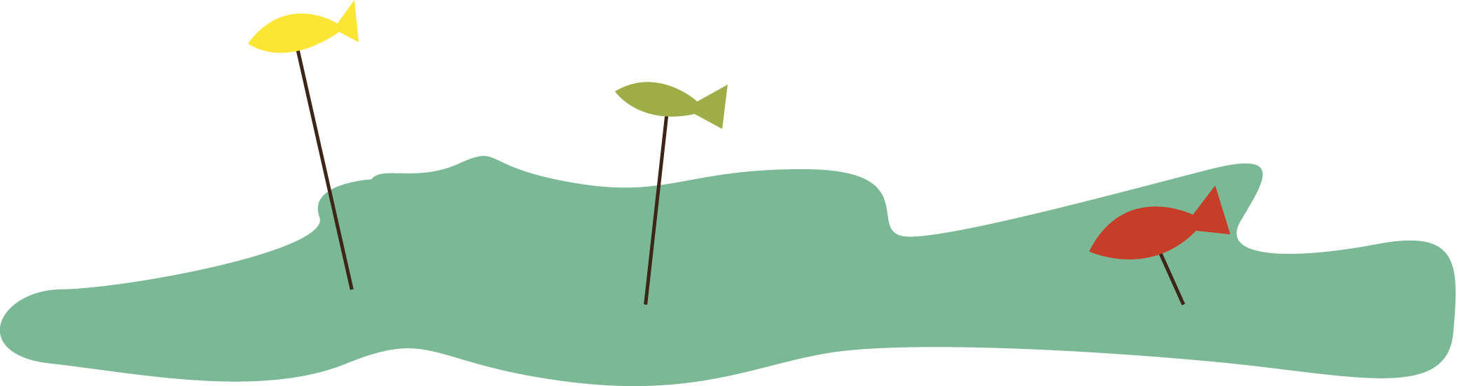 The Mountain Lake - Lake Clipart Green (2083x552), Png Download