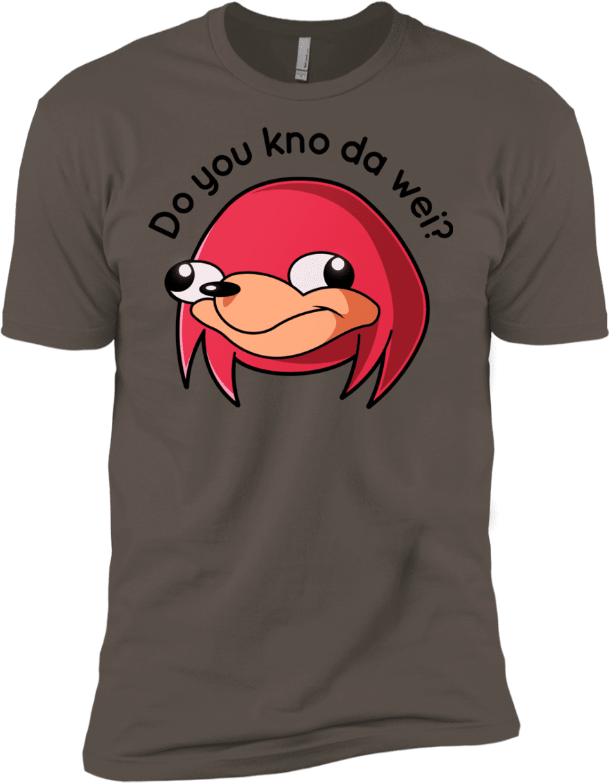 Ugandan Knuckles Men's Premium T-shirt - Shirt (1155x1155), Png Download
