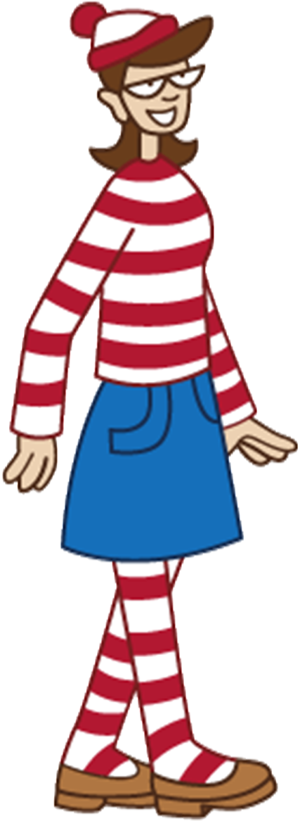 Where's Waldo Thursday Clue - Wanda From Where's Waldo (486x1242), Png Download