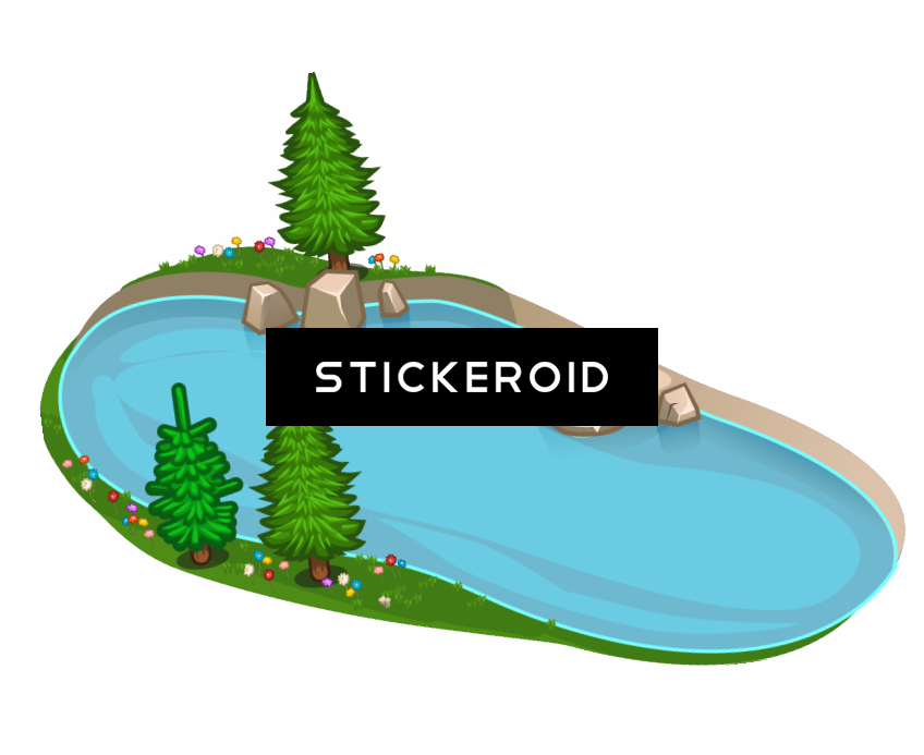 Lake Nature - Lake (848x693), Png Download