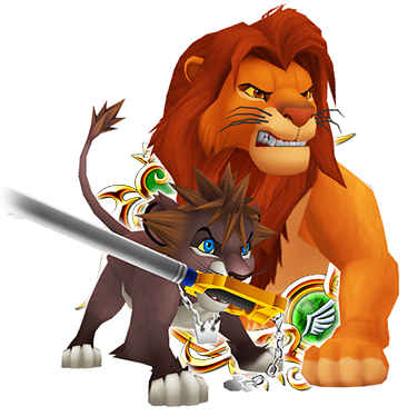 Sora & Simba - Sora And Simba Khux (367x374), Png Download