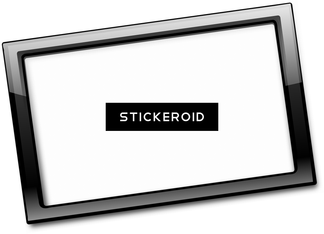 Black Border Frame Frames - Display Device (1036x749), Png Download
